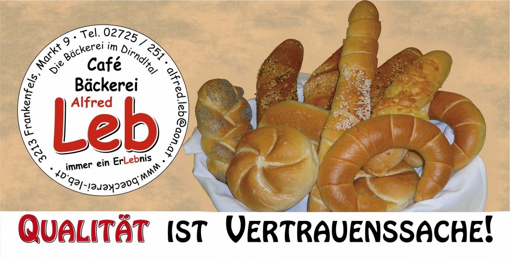 Qualität ist Vertrauenssache: Bäckerei Alfred Leb